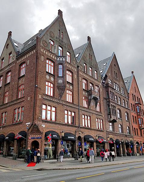 Larger warehouses were built along the Hanseatic Wharf in Bergen after periodic fires destroyed the original buildings.