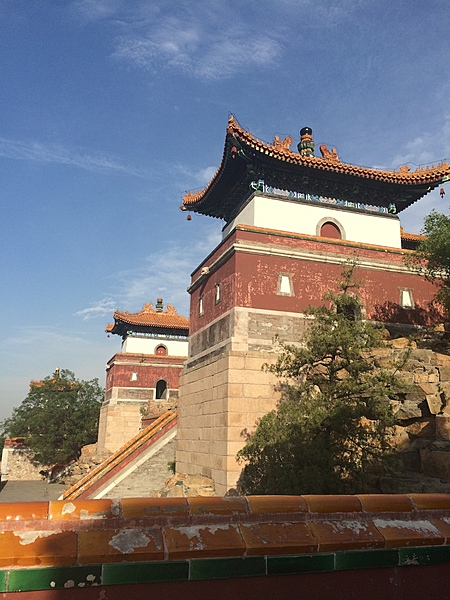 Gate towers at the Summer Palace in Beijing.