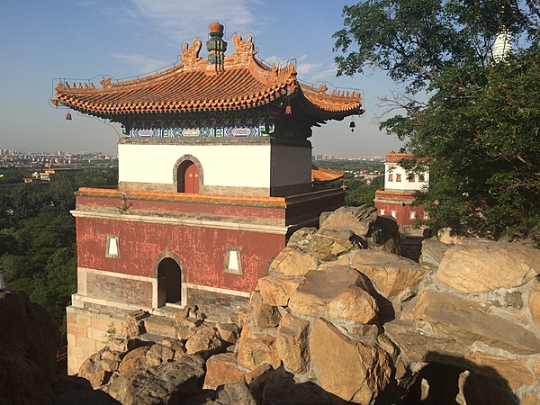 Another view of a gate tower at the Summer Palace in Beijing.