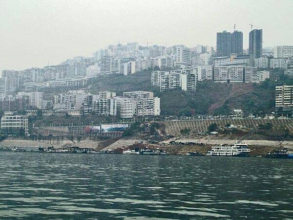 Wushan on the Yangtze is an example of a major city flooded by the rising waters of the Three Gorges Dam and moved to higher ground.