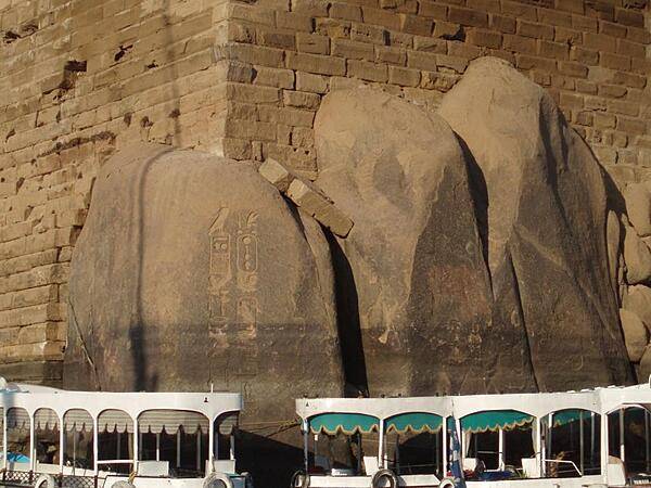 Elephantine Island is in the middle of the Nile River in Aswan. The rocks on the island resemble the rumps of a herd of elephants.
