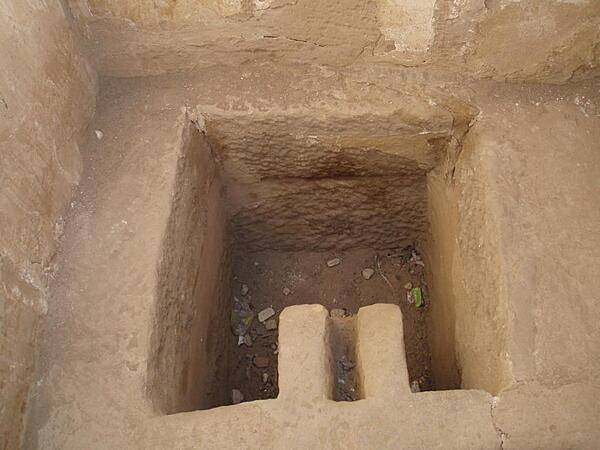 The pharaoh's toilet at the Mortuary Temple of Ramses III at Medinet Habu.