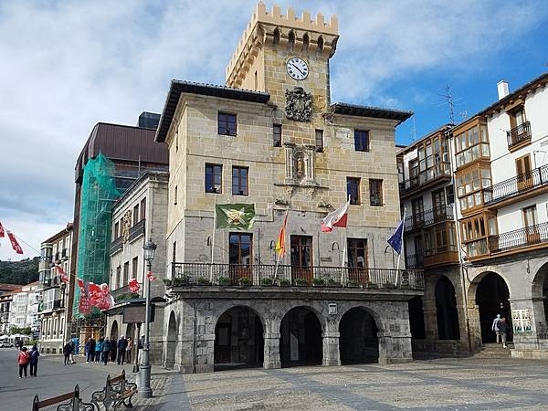 Town Hall in Ayuntamieto Square in Castro Urdiales.
