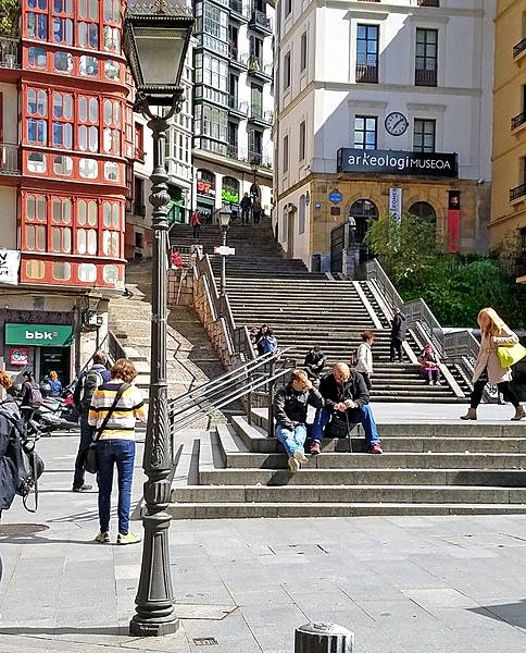 Town steps in Castro Urdiales.