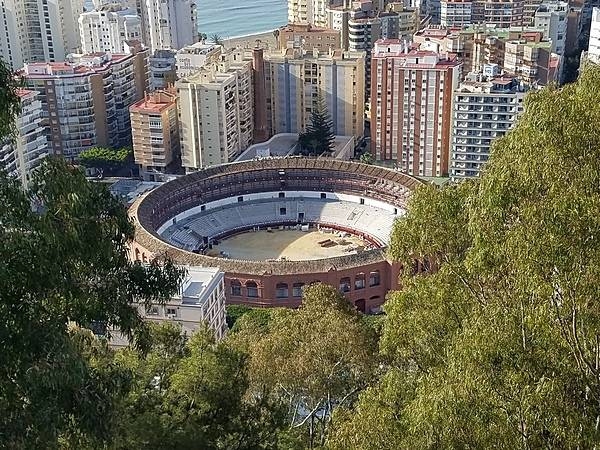 The bull ring in Malaga.