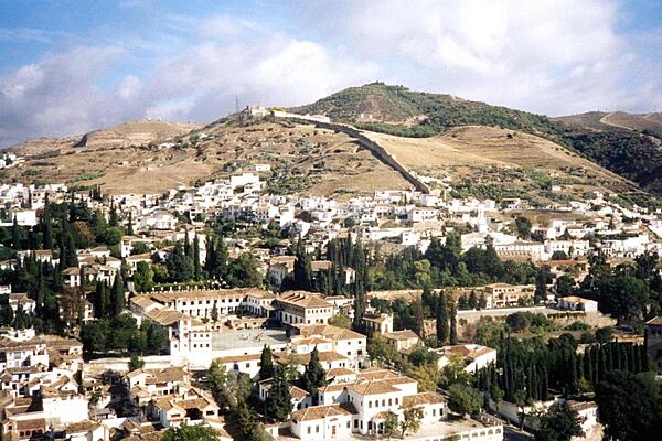 View of Granada from the Alhambra.