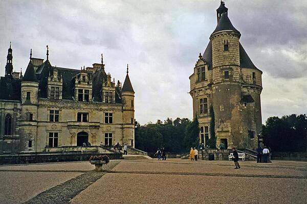 The Chateau de Chenonceau in the Loire Valley was built in the early 16th century. It is one of France's most popular tourist attractions.