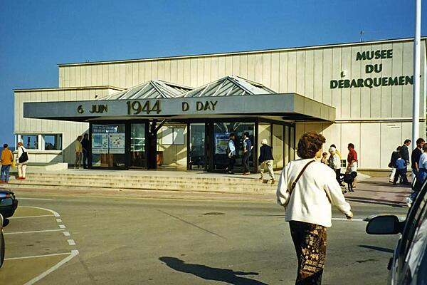 Entrance to the D-Day Landing Museum in Arromanches, Normandy.