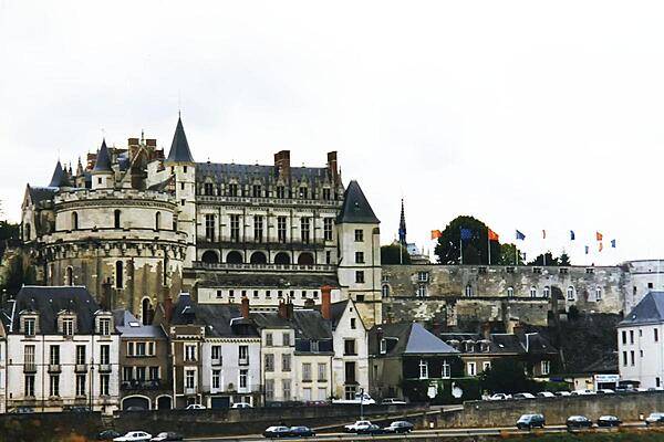 The royal Chateau d'Amboise in the Loire Valley was rebuilt in the late 15th century over a stronghold dating back to the 11th century.