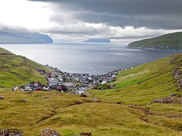 A village in Shetland near Scalloway.