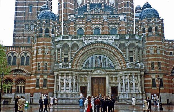 Westminster Cathedral in London is the mother church for Roman Catholic community in England and Wales. Opened in 1903, it is renowned for its highly distinctive Byzantine architecture.