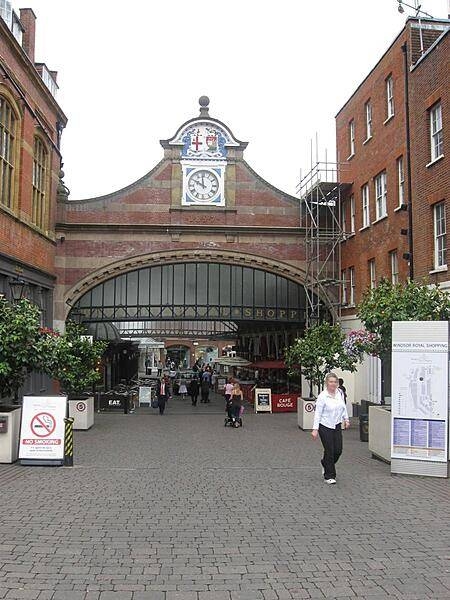 The main entrance to the Windsor & Eton Central Railway Station, opposite Windsor Castle in Berkshire, England.