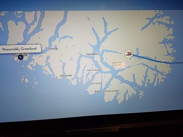 Protected ship passage through southeast Greenland.