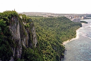 Two Lovers' Point is located near the island's major resort areas.