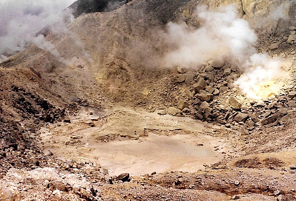 Inside the caldera of a dormant volcano on the island of Sumatra.