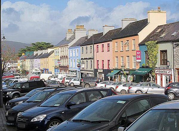 Street view of Kenmare, County Kerry. Kenmare is the southern gateway to the "Ring of Kerry" scenic drive.