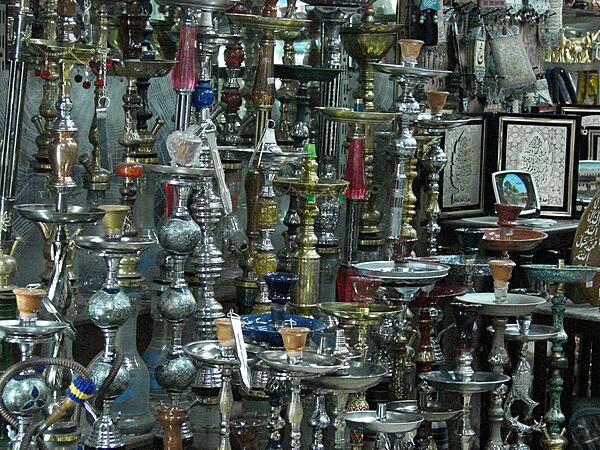 A hookah shop in Amman.