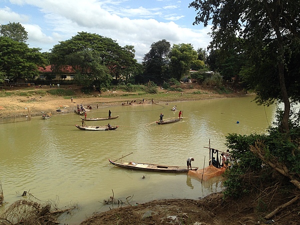 Along the Sangkor River in Battambang province in northwestern Cambodia.