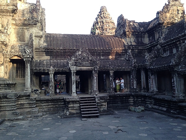 A courtyard at Angkor Wat.