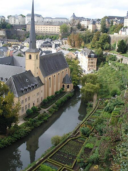 St. John's Church in the Grund District, Luxembourg City.