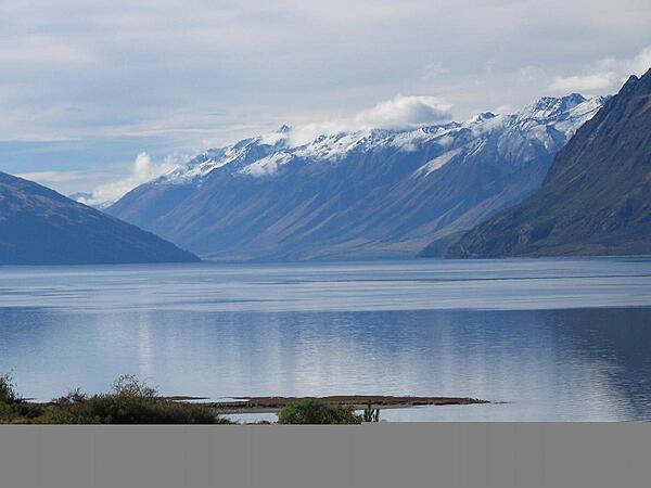 A blue-colored lake in South Island.