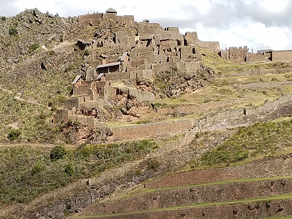 Cliff dwellings in the Sacred Valley.