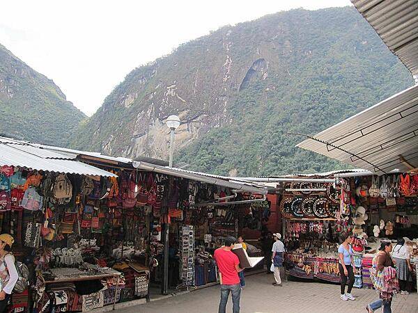 One of numerous markets in Aguas Calientes.