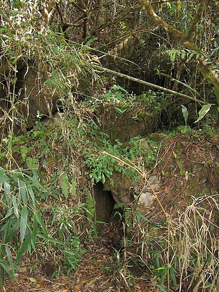 Cave mouths of all sizes are a common feature in the Andes Mountains. This sight is along the Inca Trail between the Machu Picchu ruins and the Sun Gate (Intipunko).