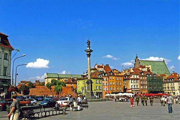 Castle Square, with Zygmunt's Column, in Warsaw.