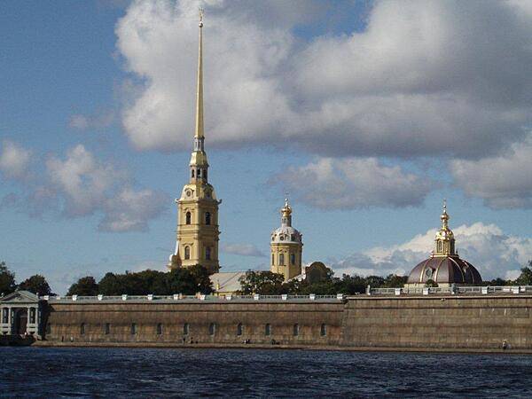 The Peter and Paul Fortress in Saint Petersburg - built between 1706 and 1740 - surrounds the Saints Peter and Paul Cathedral (completed 1733), which houses the remains of almost all of the members of the Russian imperial family.