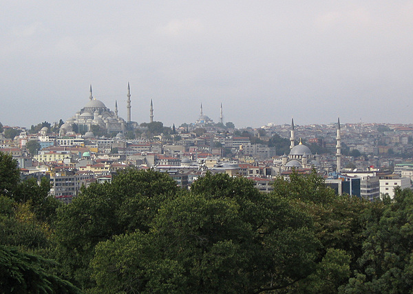 View of Istanbul from the Topkapi Palace.