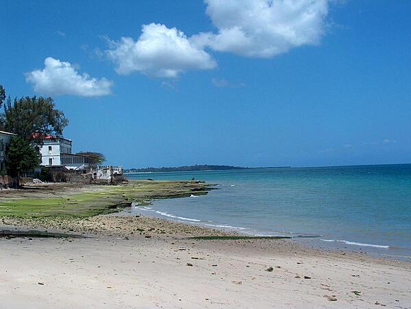 Beach at Zanzibar's Stone Town.