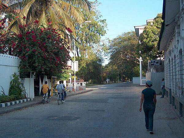 Street scene in Zanzibar's Stone Town.