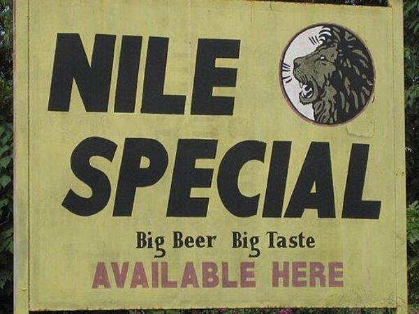 A sign outside a Chinese restaurant in Jinja, near the Nile.