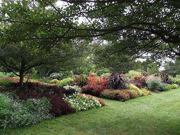 Some outdoor flower beds at Longwood Gardens, Kennett Square, Pennsylvania.