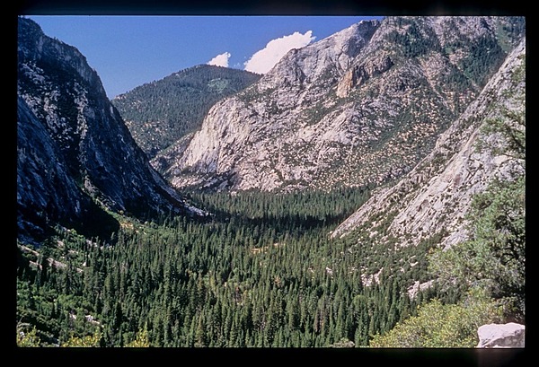 Hiking in the wilderness of Kings Canyon National Park offers spectacular views, including this U-shaped valley carved by a glacier thousands of years ago. Photo courtesy of the US National Park Service.