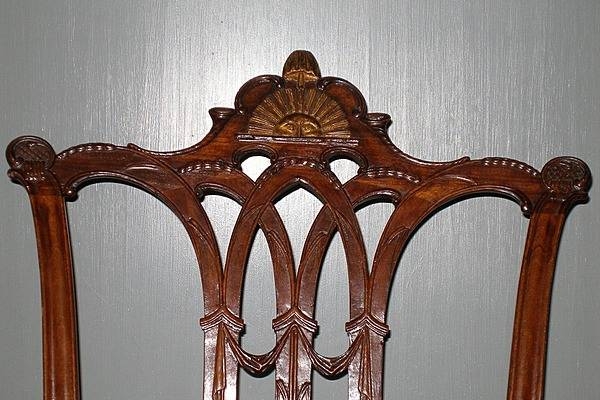 A detail of the actual chair George Washington sat in while presiding over the Constitutional Convention in 1787. At the signing, Benjamin Franklin was optimistic about the document and said that now he had the happiness to know that the carving on the back was a rising, not a setting sun. Photo courtesy of the US National Park Service.