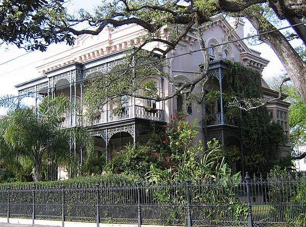 The Carroll-Crawford House in the Garden District of New Orleans.
