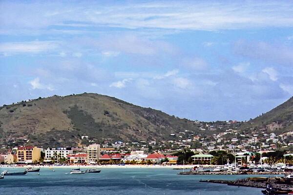 A view of the capital of Charlotte Amalie on Saint Thomas. The port city's deepwater harbor was once a haven for pirates. Today, it is a famed cruise ship port of call.
